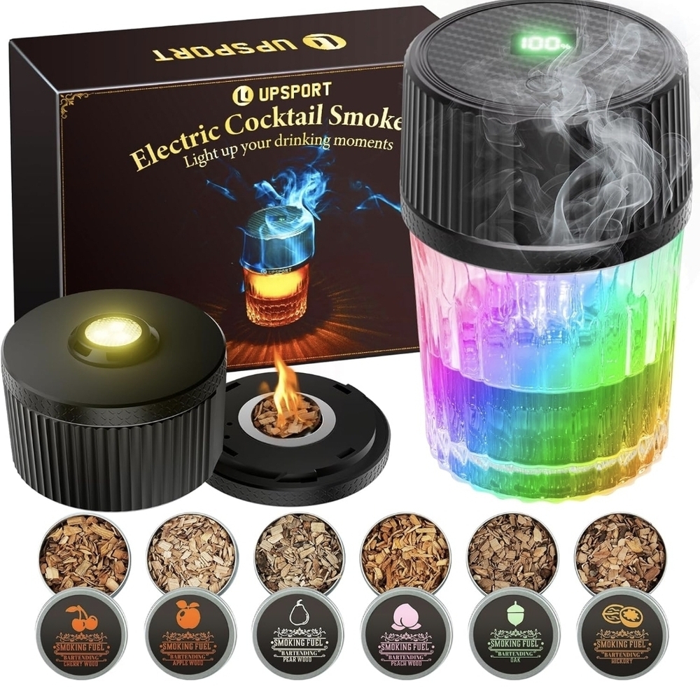 Electric Cocktail Smoker with LED Light